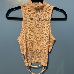 lace crop top